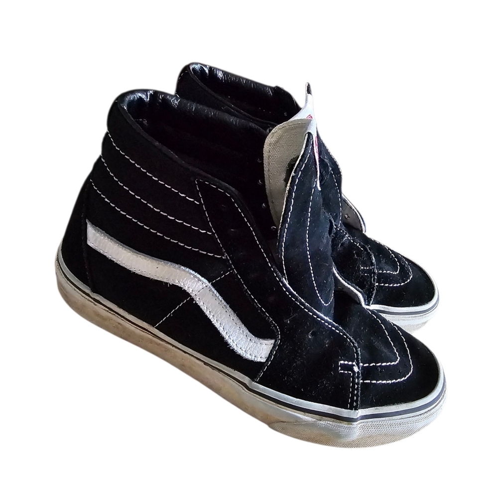 Vans Black High Top Skate Sneakers Mens Size 6.5 Ladies Size 8